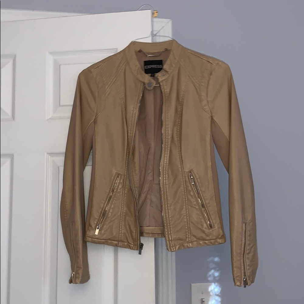 Faux Leather Express Jacket